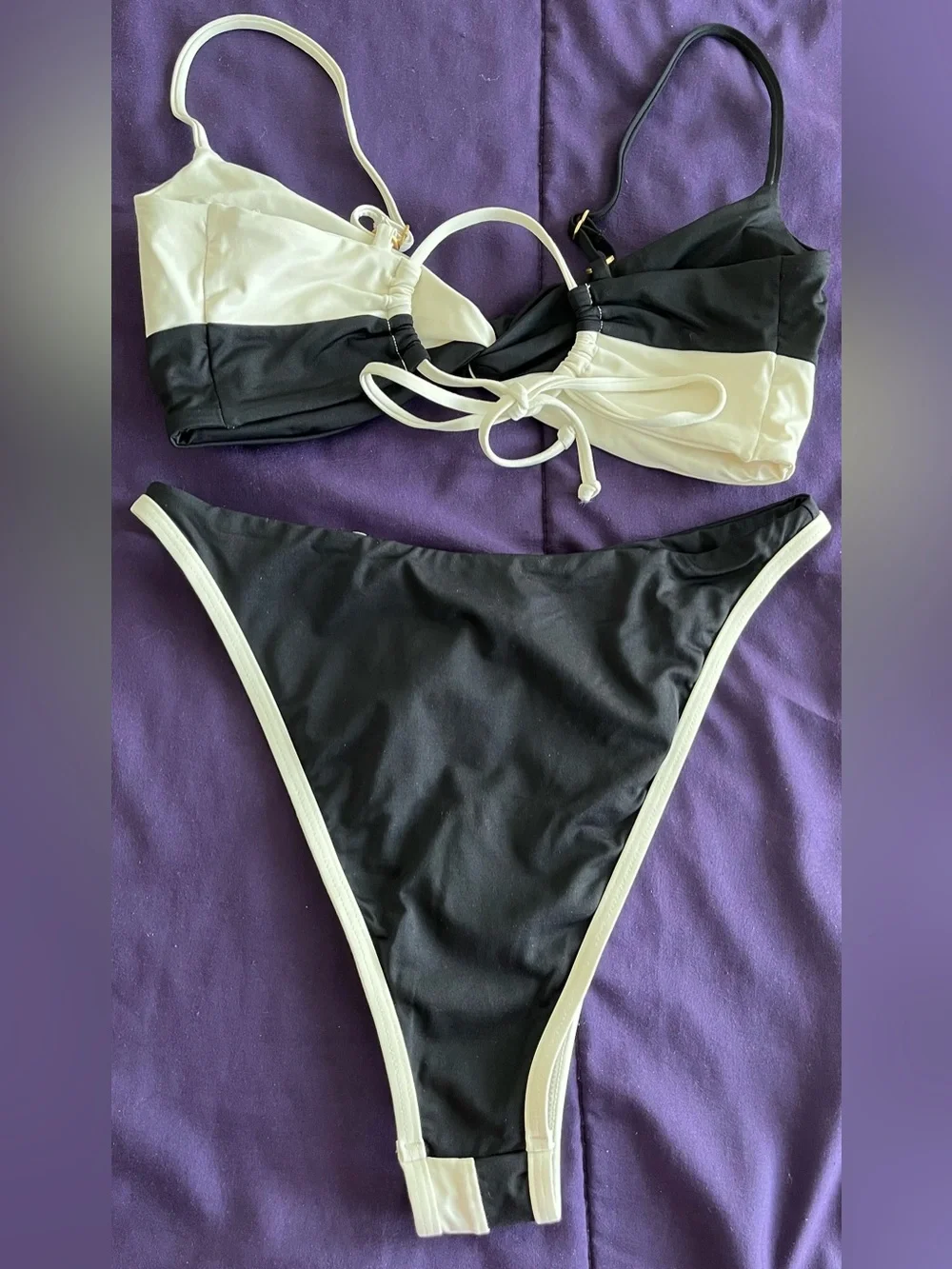 L*Space Bikini Set Ringo Top & Jada Bitsy Twist Front Bottoms Medium/Large Swim